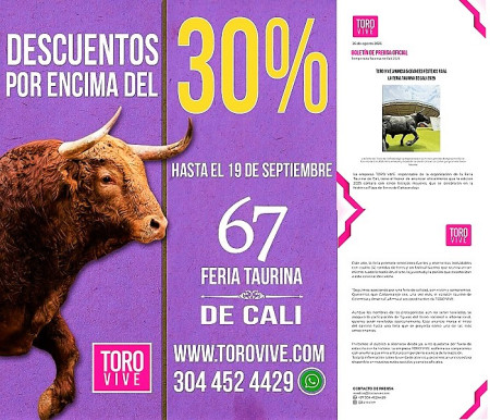 Cali: Toro Vive Pule Cada Detalle Para una Feria Memorable